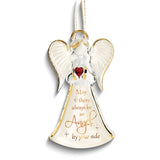 Glass Baron MAY THERE ALWAYS BE AN ANGEL BY YOUR SIDE Glass Figurine Ornament
