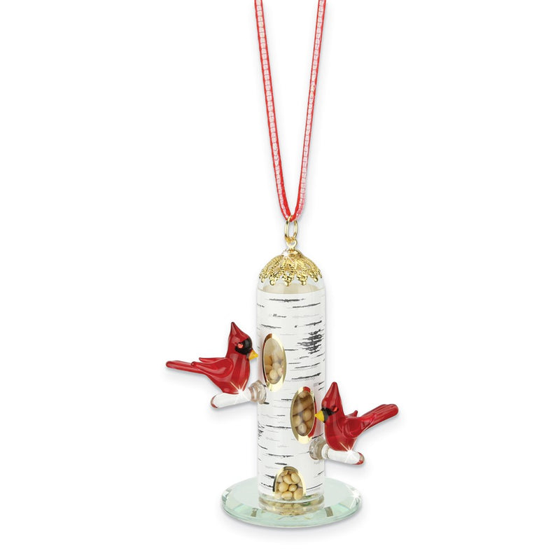 Glass Baron Cardinal's Delight Glass Figurine Ornament