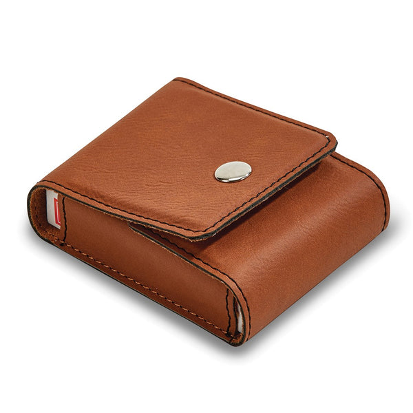 Deck of Playing Cards in Caramel Leatherette Case