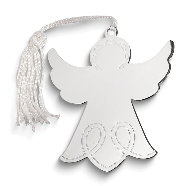 Nickel-plated White Tassel Angel Ornament