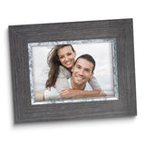 Weathered Grey Wood and Silver-tone 4 x 6 Frame