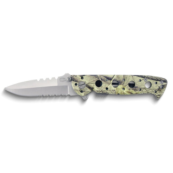 Frost Cutlery Whiteoak Camo Composite Handle Folding Matte Blade Assist Locking Pocket Knife