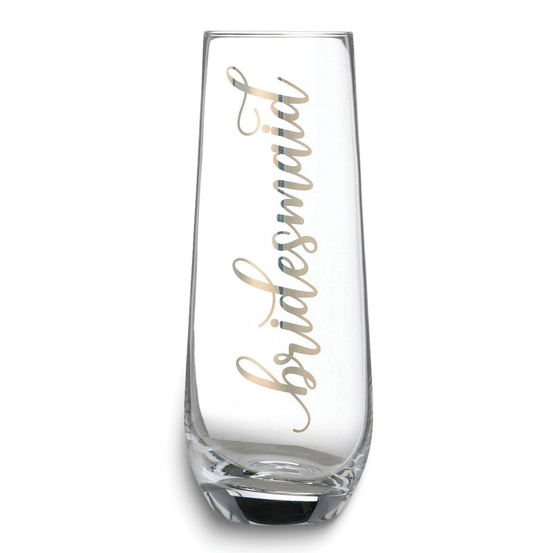 Lillian Rose Gold-tone BRIDESMAID Stemless Champagne Glass