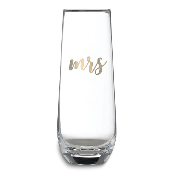 Lillian Rose Gold-tone MRS. Stemless Champagne Glass