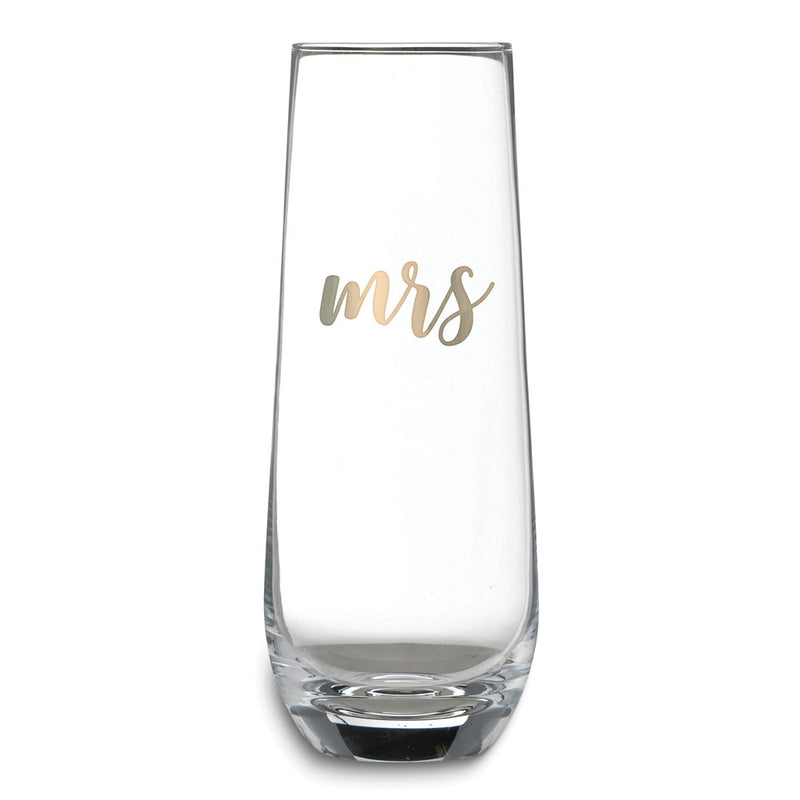 Lillian Rose Gold-tone MRS. Stemless Champagne Glass
