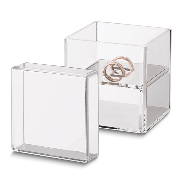 Lillian Rose Clear Acrylic Ring Box