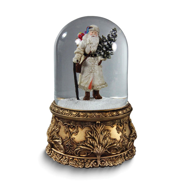 San Francisco Music Box (Plays Jolly Old St. Nick) Santa Musical Domed Water Globe