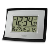 Digital Wall or Table Clock with Alarm, Temperature, Day, Month, and Date