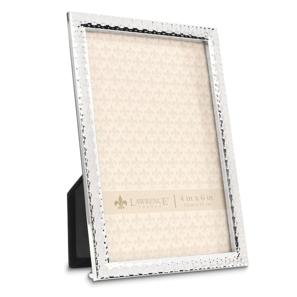 4x6 Silver-tone Metal Hammer Effect Frame