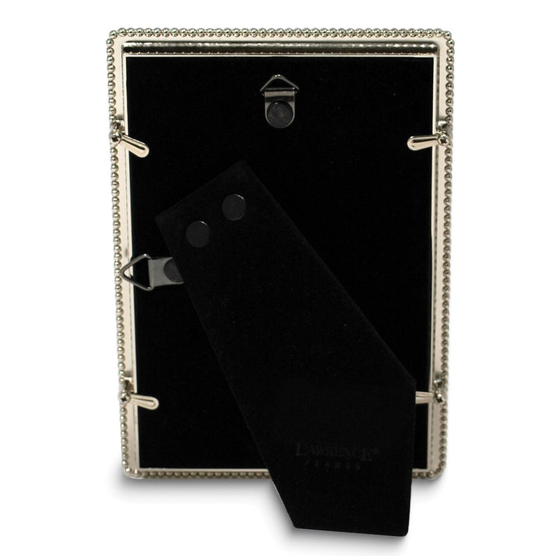 Silver-tone Beaded Edge Metal 4x6 Frame