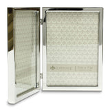 5x7 Hinged Double Silver-tone Standard Metal Frame