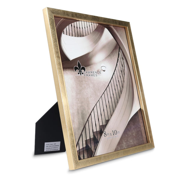 8x10 Chloe Contemporary Textured Gold-tone Frame