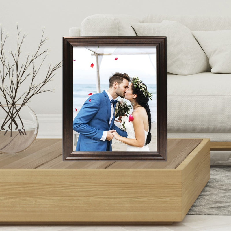 8x10 Classic Detailed Oil Rubbed Bronze Finish Polystyrene Frame