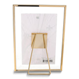 5x7 Garett Gold-tone Metal Float Frame