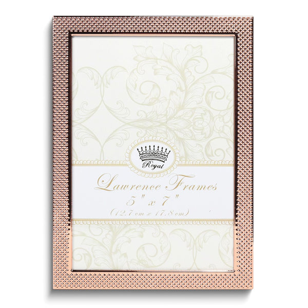 5x7 Fawn Pin Dot Pattern Copper-tone Metal Frame