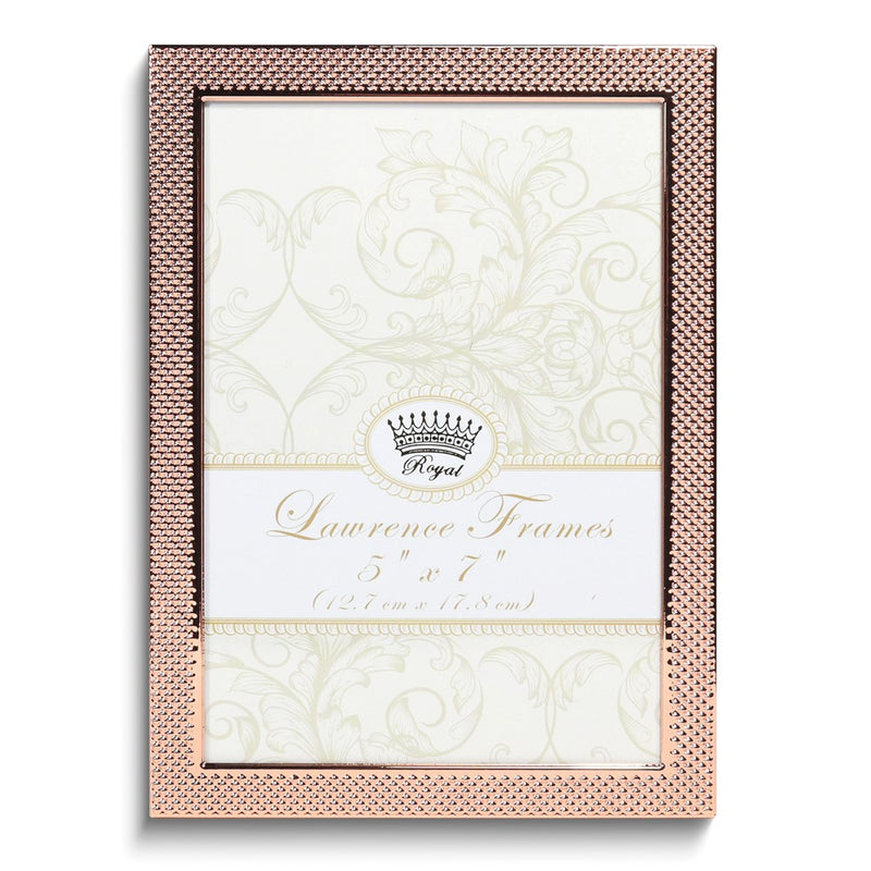 5x7 Fawn Pin Dot Pattern Copper-tone Metal Frame