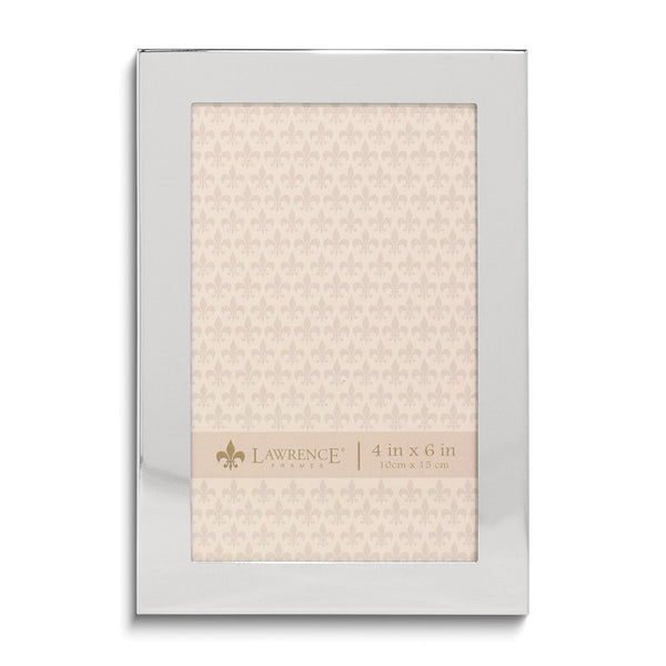 4x6 Flat Silver-tone Metal Frame