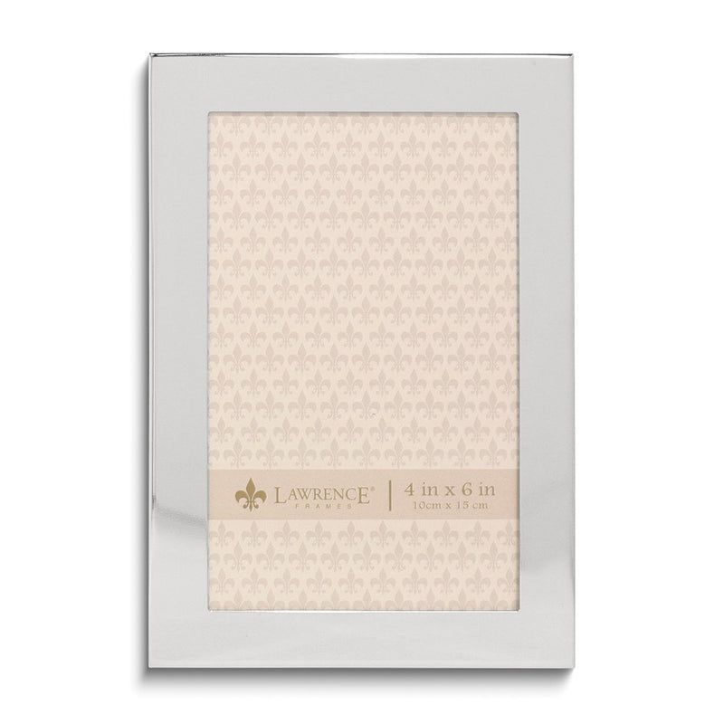 4x6 Flat Silver-tone Metal Frame