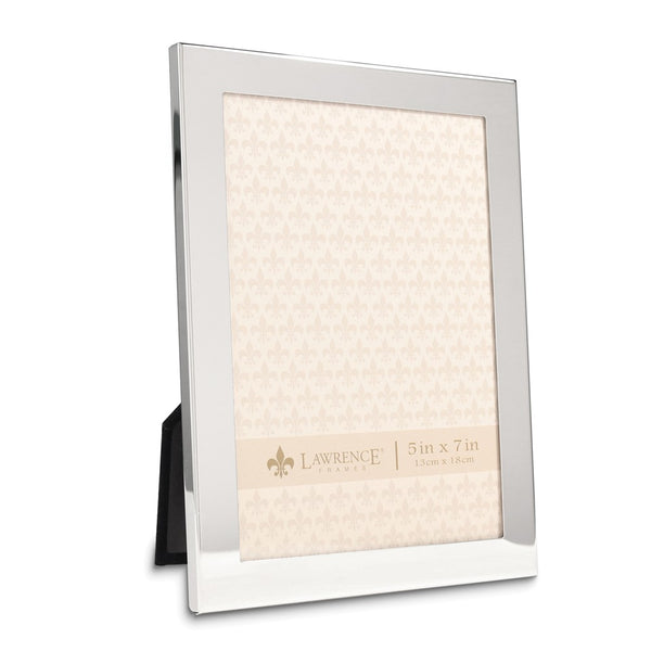 5x7 Flat Silver-tone Metal Frame