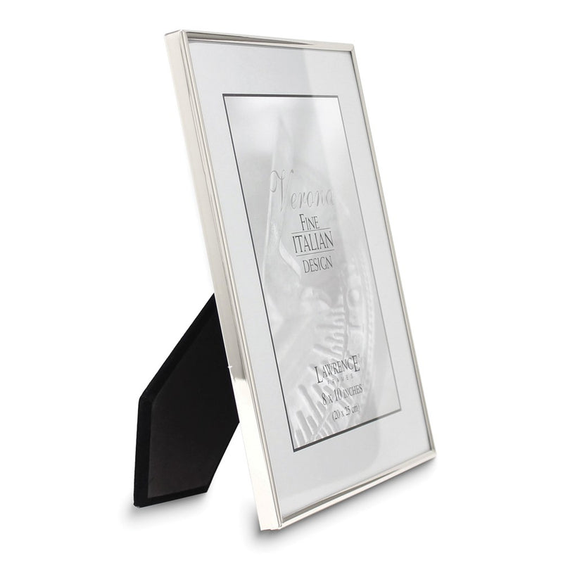 8x10 Polished Simply Silver-tone Metal Frame