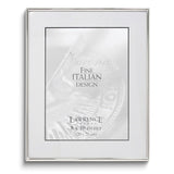 8x10 Polished Simply Silver-tone Metal Frame