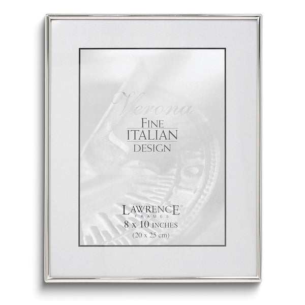 8x10 Polished Simply Silver-tone Metal Frame