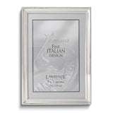 Polished Silver-plated 5x7 Frame - Bead Border Design