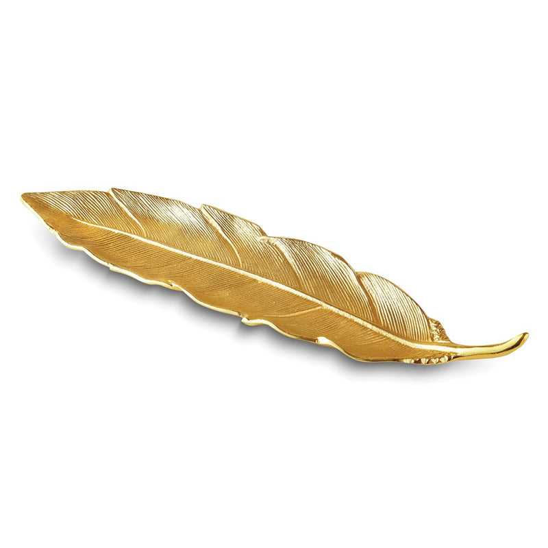Gold-tone Aluminum Feather Tray