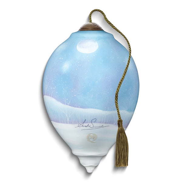 Neqwa Art Festive Family by Sarah Summers Hand-painted Glass Ornament
