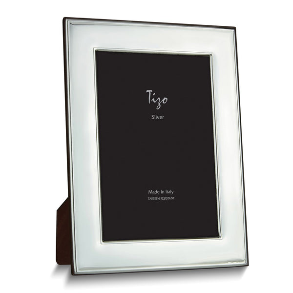 Silver-plated Plain Wide 4x6 Frame