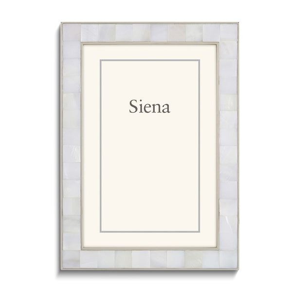 Silver-tone Mother of Pearl 5x7 Frame