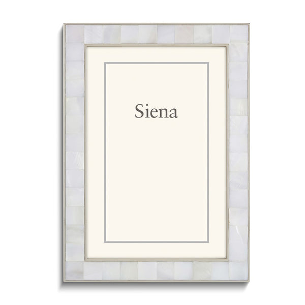 Silver-tone Mother of Pearl 8x10 Frame