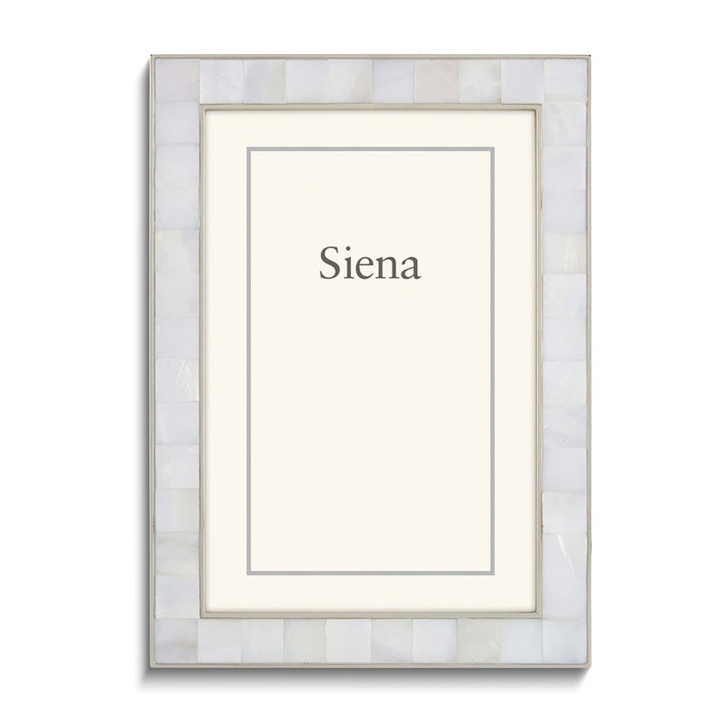 Silver-tone Mother of Pearl 8x10 Frame
