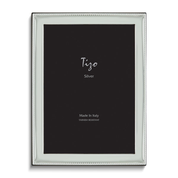 Silver-plated Beaded Edge 8x10 Frame
