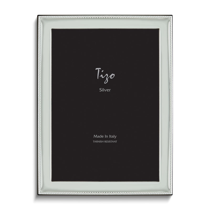 Silver-plated Beaded Edge 8x10 Frame