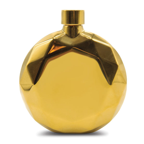 Gold-tone Prism Resin Coated 5 ounce Flask