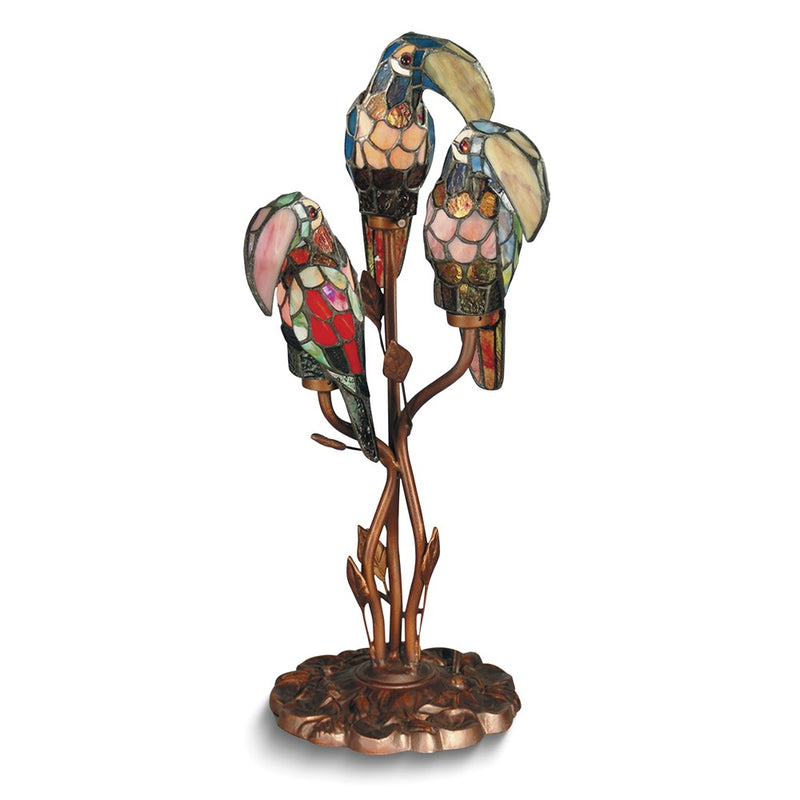 Dale Tiffany Three Parrot 11x22.5 Accent Lamp