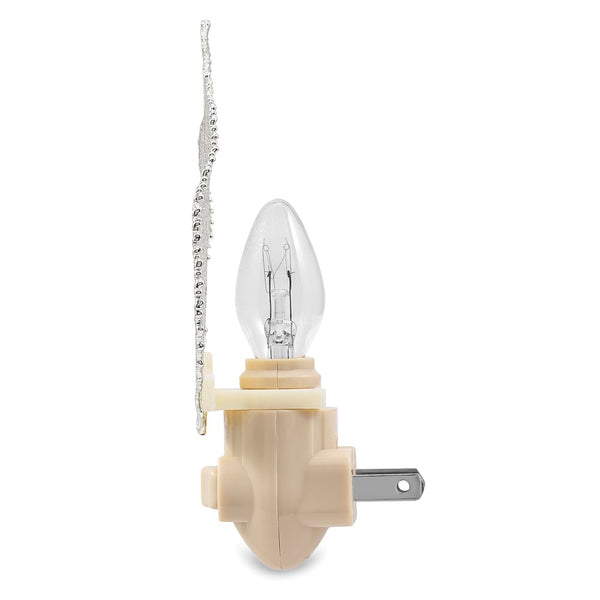 Silver Dipped Real Aspen Leaf Nightlight