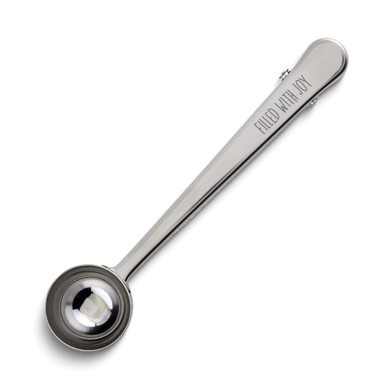 Stainless Steel Coffee Scoop with Clip FILLED WITH JOY