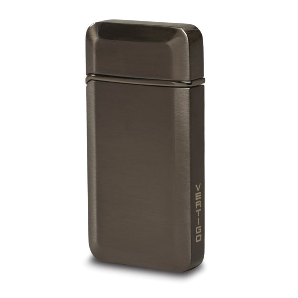 Vertigo Falcon Satin Gunmetal Single Flame Lighter with All Metal Housing