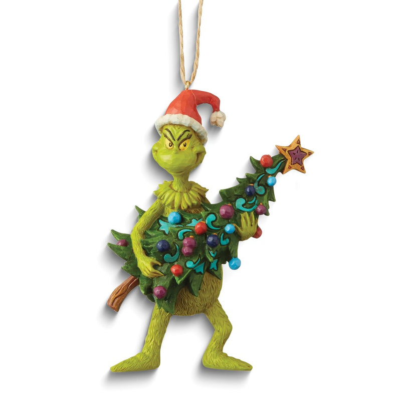 The Grinch by Jim Shore Grinch Holding Tree Ornament