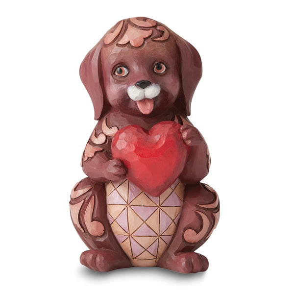 Heartwood Creek by Jim Shore LOVE IS A FAITHFUL FRIEND Dog Holding Heart