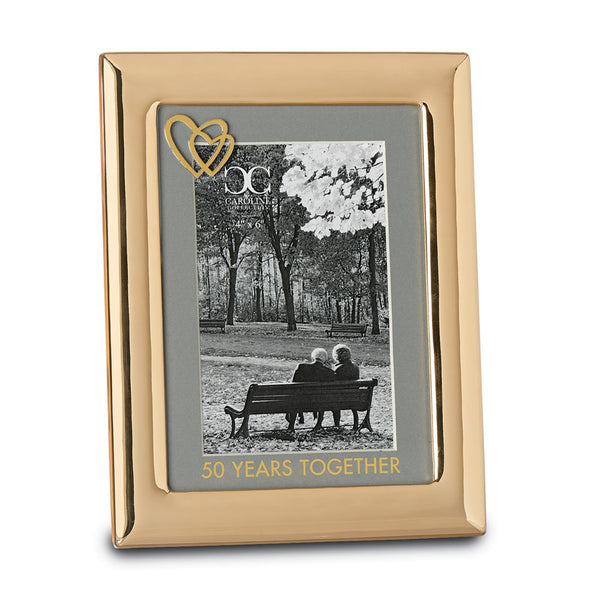 50 YEARS TOGETHER 4x6 Gold-tone Zinc Alloy Frame