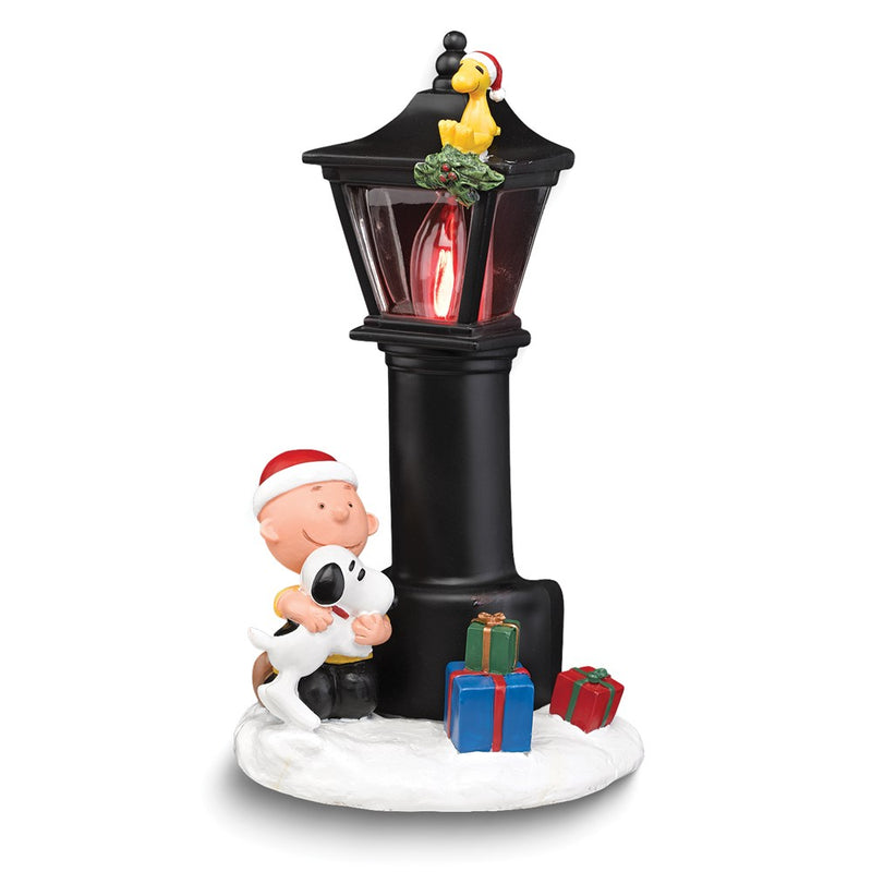 Peanuts Charlie and Snoopy by Lampost Flicker Night Light