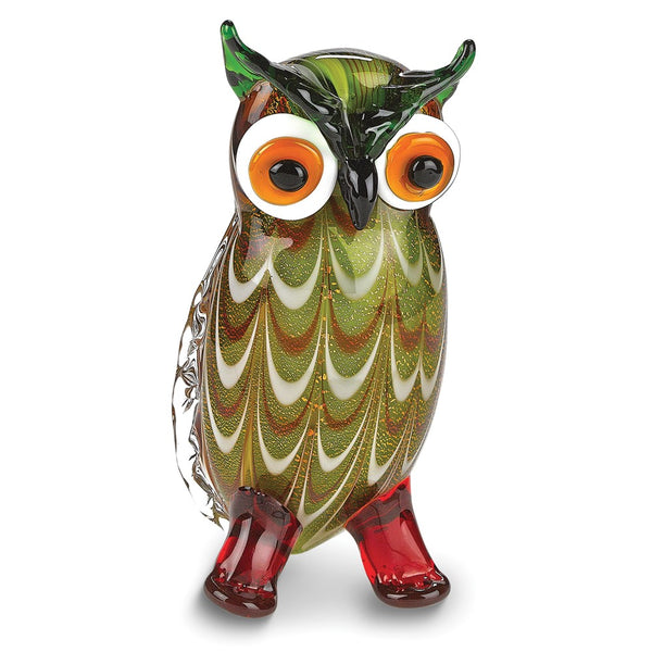 Badash Wise Owl Handcrafted Art Glass Figure