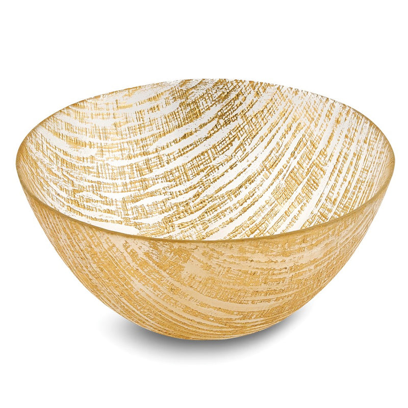 Badash Handcrafted Lead-free Crystal Secret Treasure Gold Line Bowl
