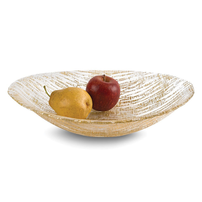 Badash Handcrafted Lead-free Crystal Secret Treasure Gold Oval Bowl
