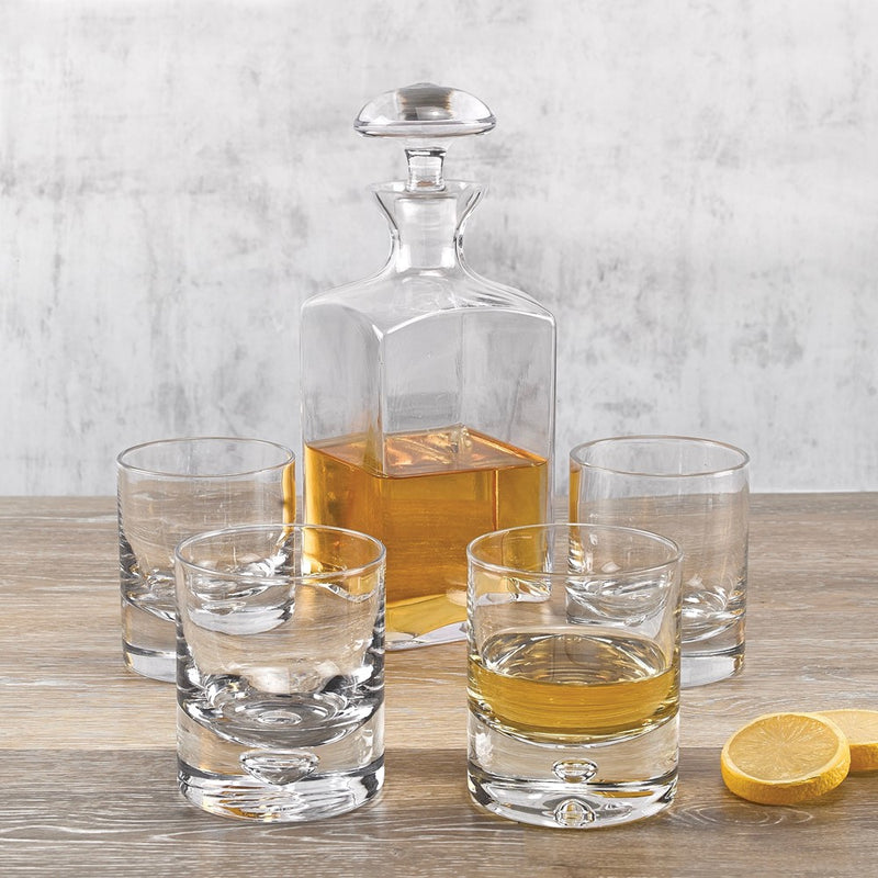 Badash European Handcrafted Lead-free Crystal Square 34 ounce Decanter