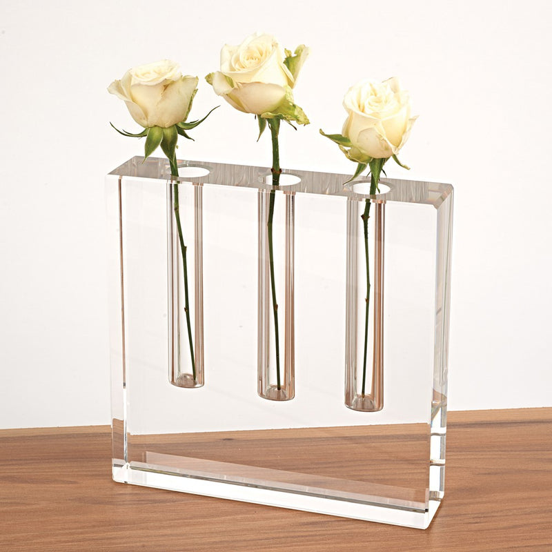 Badash Handcrafted Lead-free Crystal Three Bud Vase