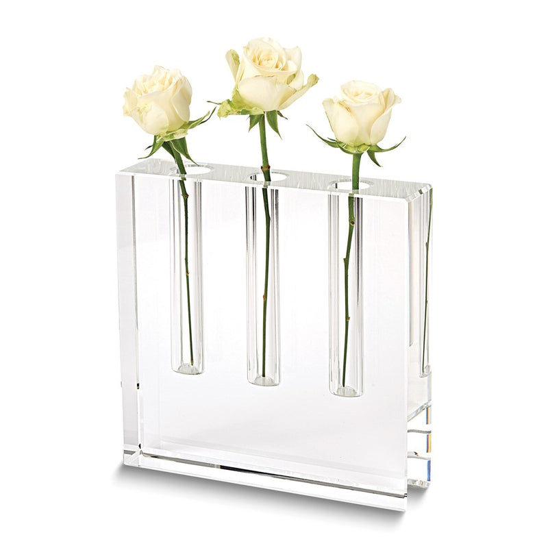 Badash Handcrafted Lead-free Crystal Three Bud Vase